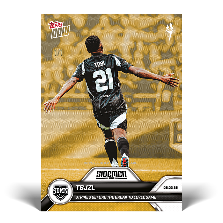 TBJZL - 2025 Sidemen Charity Match Topps NOW Card 16 - LOOK FOR AUTO - PR: 140 - Image 3
