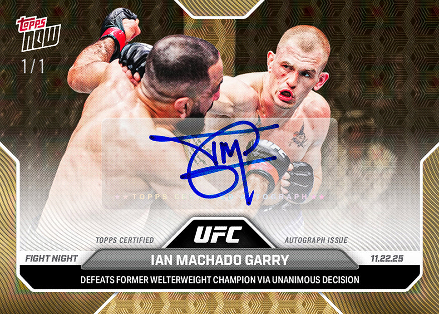 Ian Machado Garry - 2025 UFC Topps NOW - Card 43 - Image 2