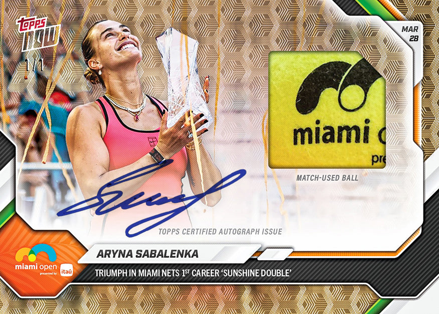 Aryna Sabalenka - 2026 Topps NOW Tennis - Card 13 - PR: 2214 - Image 2