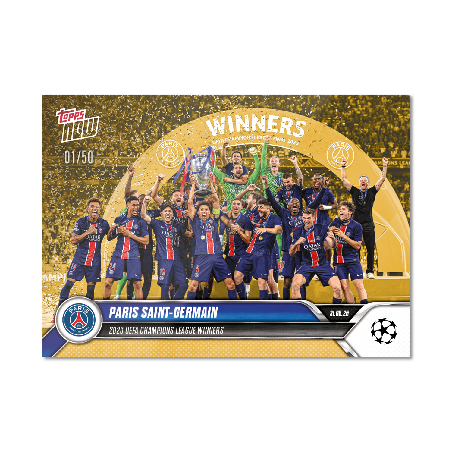 Paris Saint-Germain - 2024-25 UCL Topps NOW - Card 159 - LOOK FOR RELICS - PR: 2963 - Image 10