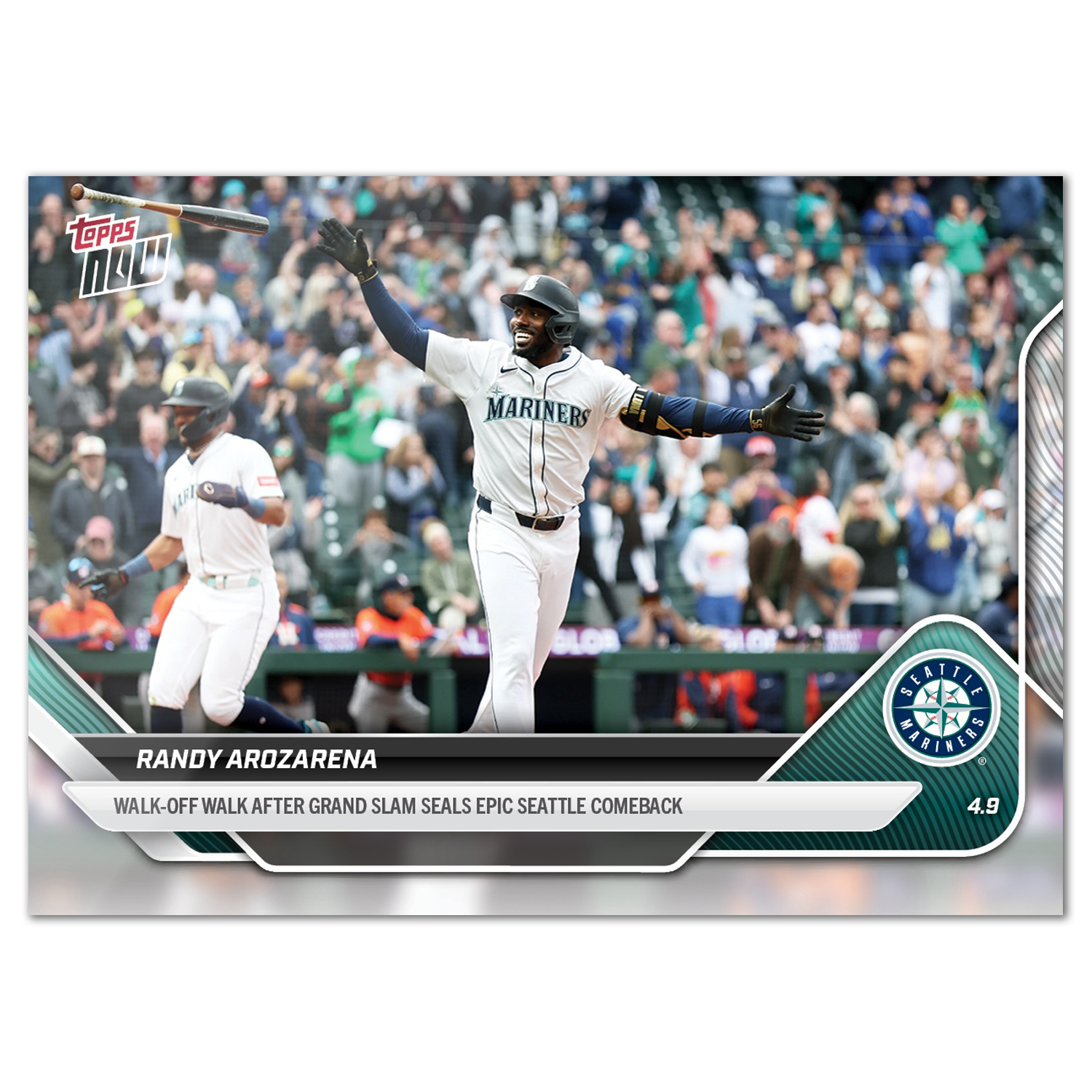 Randy Arozarena - 2025 MLB Topps NOW - Card 54 - PR: 502