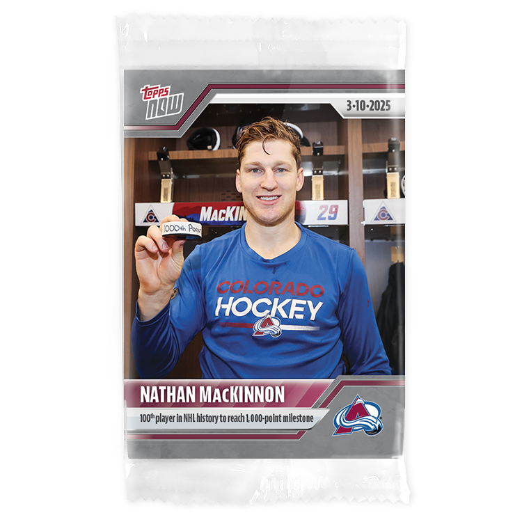 Nathan MacKinnon - 2024-25 NHL Topps NOW - Sticker # 131 Pack - PR: 385