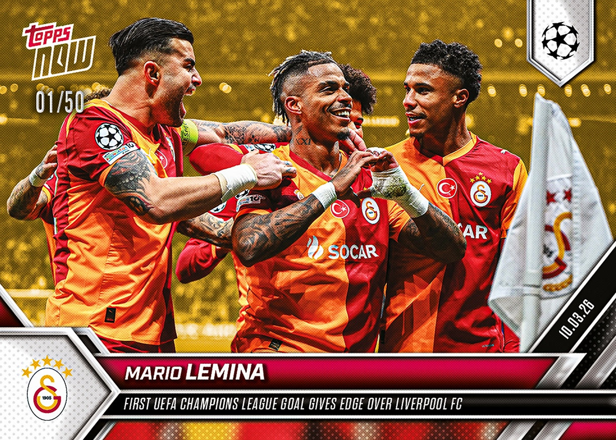 Mario Lemina - 2025-26 UCL Topps NOW - Card 101 - PR: 364 - Image 6
