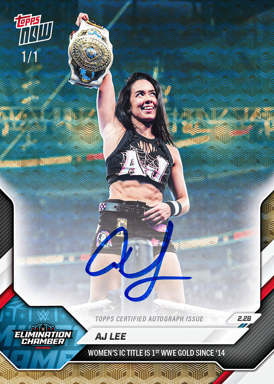 AJ Lee - 2026 WWE Topps NOW - Card 27 - PR: 2991 - Image 2