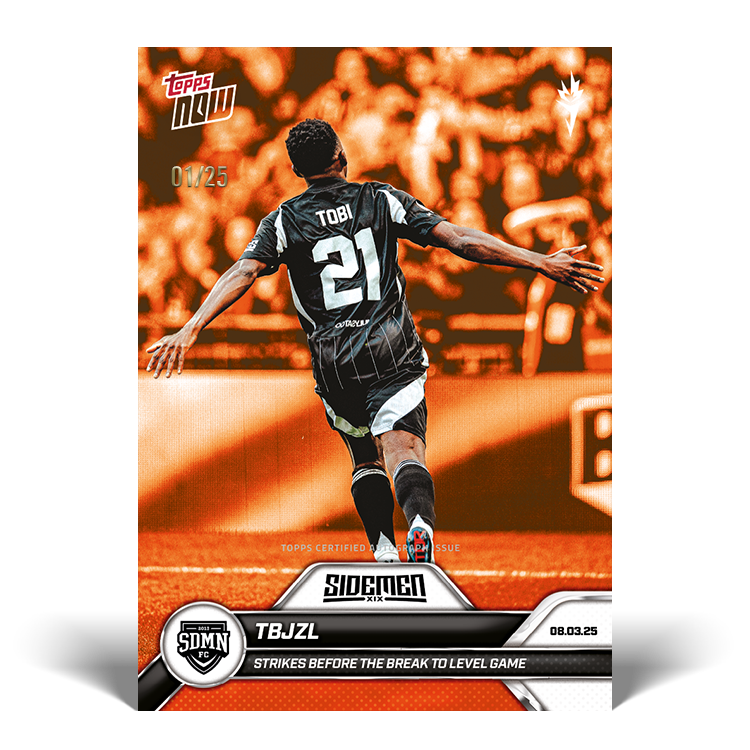 TBJZL - 2025 Sidemen Charity Match Topps NOW Card 16 - LOOK FOR AUTO - PR: 140 - Image 6