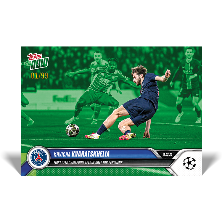 Khvicha Kvaratskhelia - 2024-25 UCL Topps NOW - Card 107 - PR: 161 - Image 5