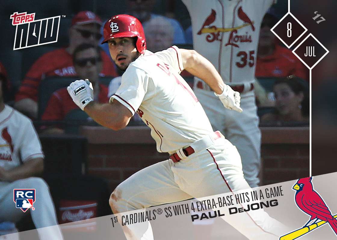 Paul DeJong - 07/08/2017 TOPPS NOW Card 340 - Print Run: 362
