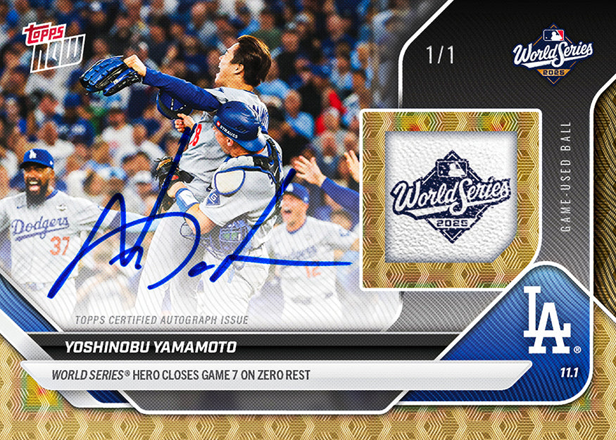 Alternative view of Yoshinobu Yamamoto - 2025 MLB Topps NOW - Card 925 - PR: 50705
