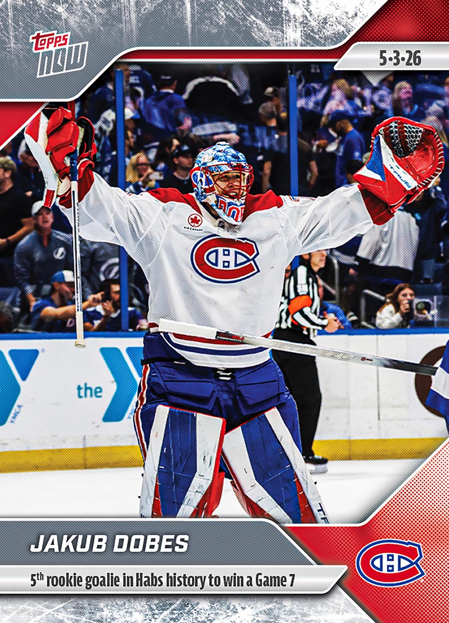 Jakub Dobes - 2025-26 NHL Topps NOW - Sticker # 165 Pack - PR: 300