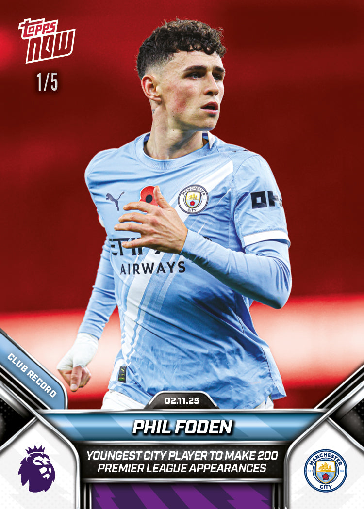 Phil Foden - 2025-26 Premier League Topps NOW - Card 47 - PR: 677 - Image 4