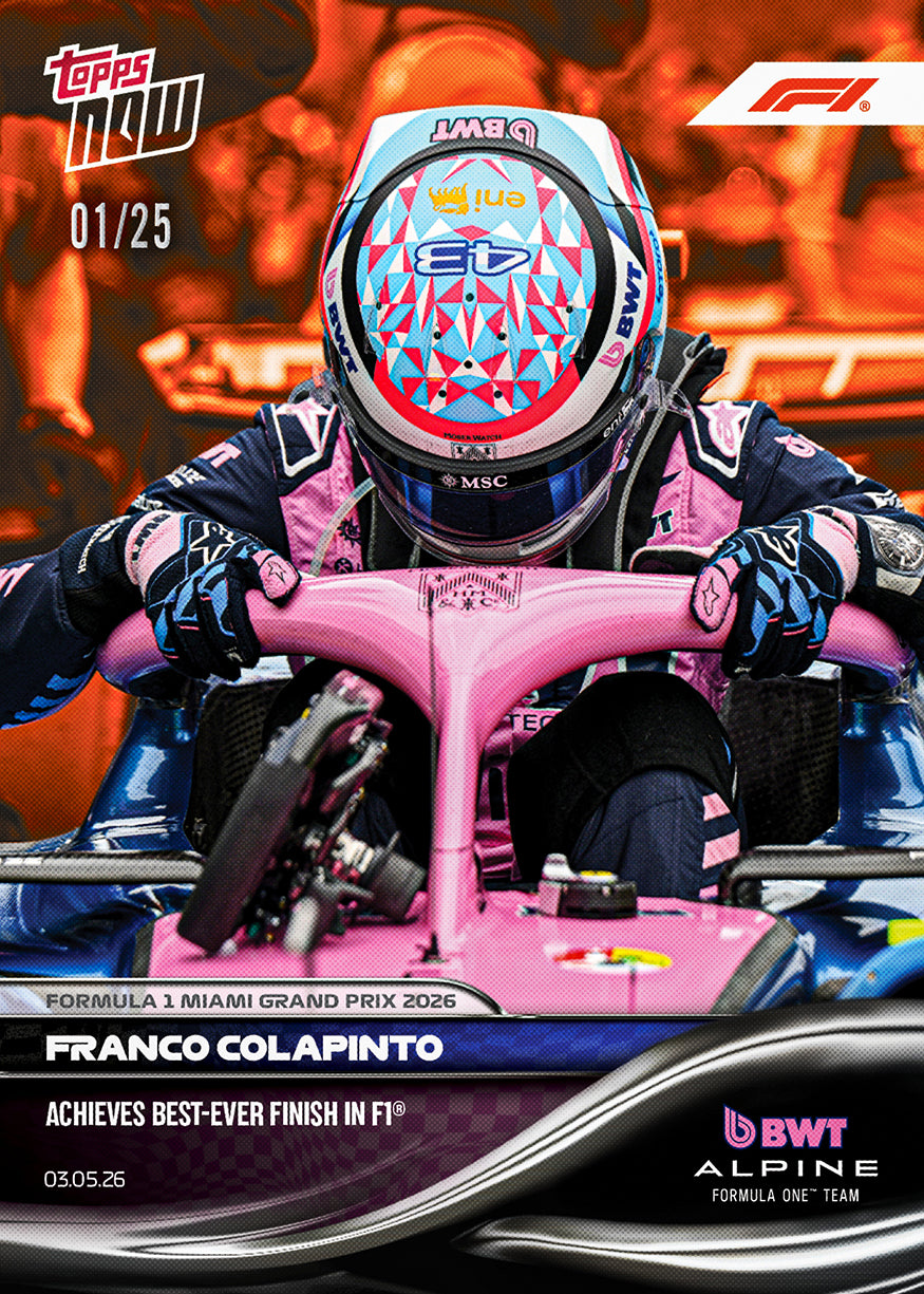 Franco Colapinto - 2026 Formula 1 Topps NOW - Card 27 - PR: 1675 - Image 5