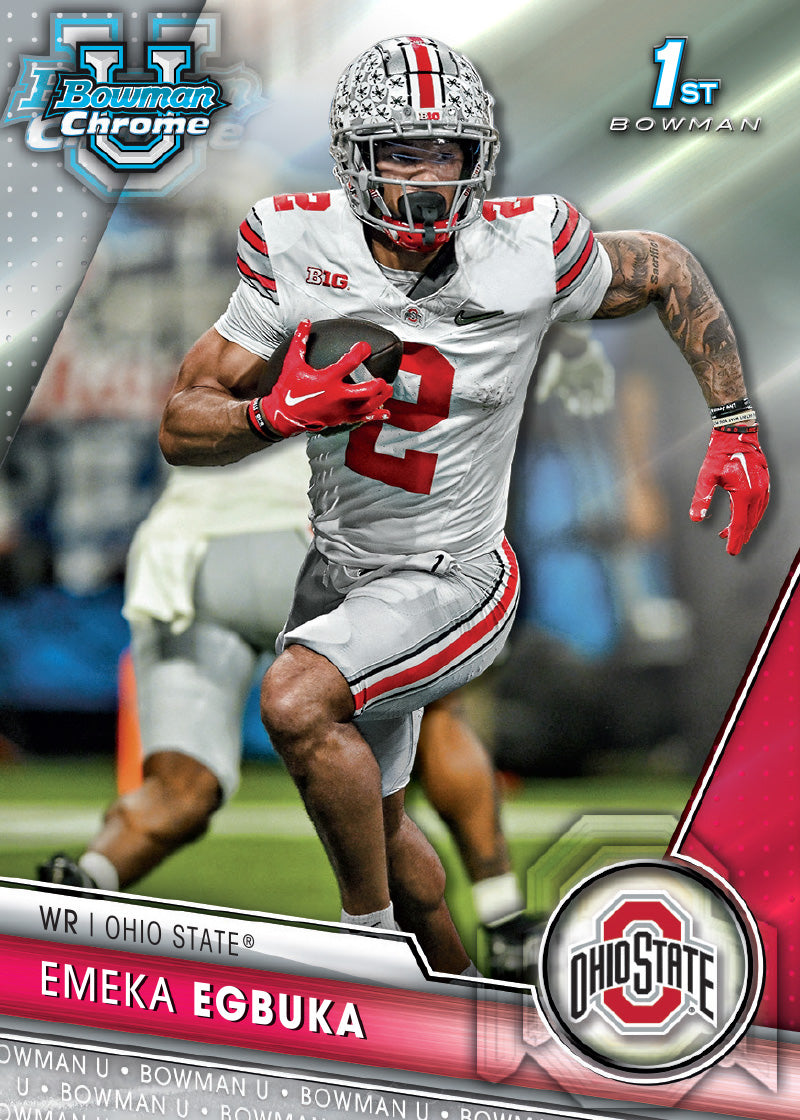 2023 Bowman University Chrome Football - Hobby Box - Sealed Case - Image 5