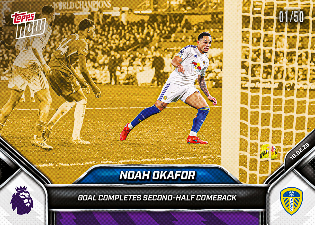 Noah Okafor - 2025-26 Premier League Topps NOW - Card 136 - PR: 257 - Image 6