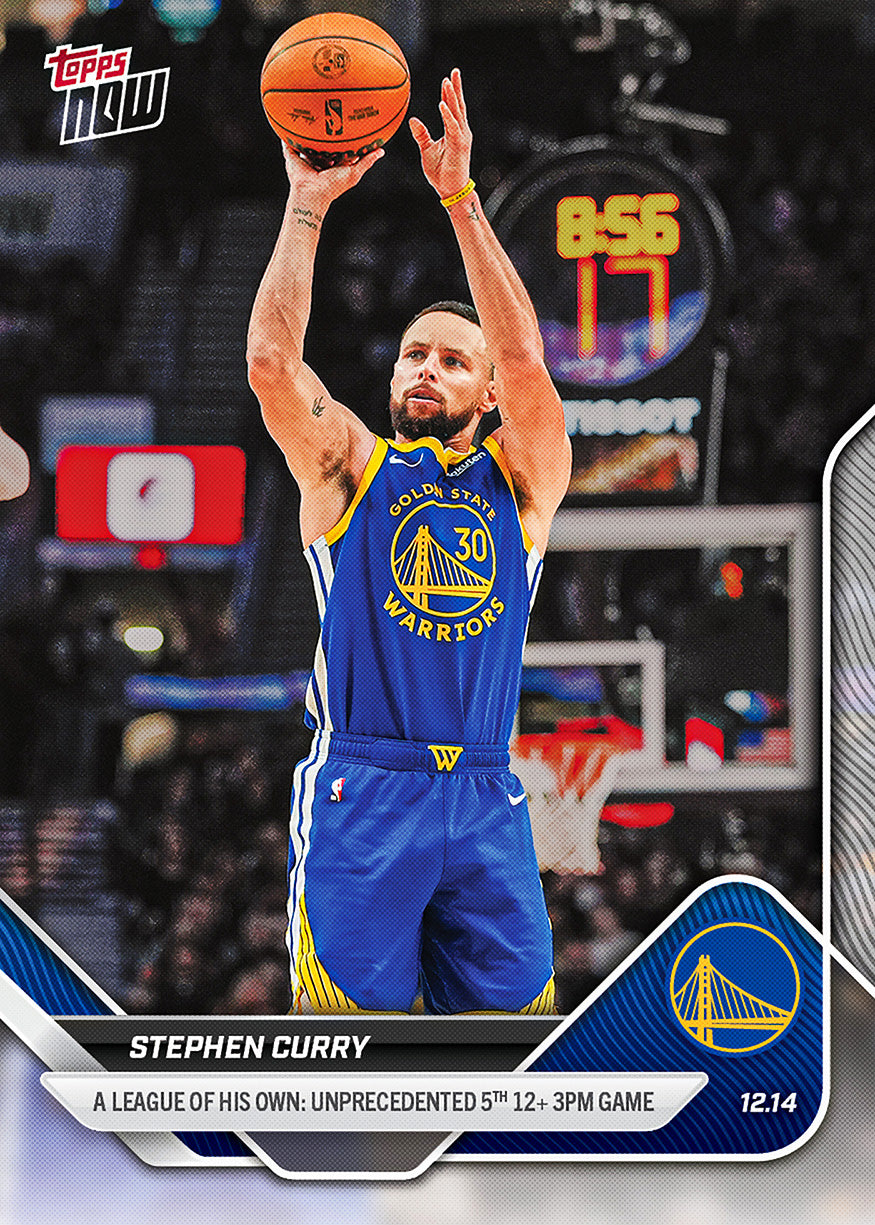 Stephen Curry - 2025-26 NBA Topps NOW - Card 85 - PR: 3228