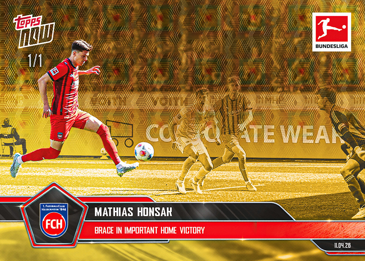 Mathias Honsak - 2025-26 Bundesliga Topps NOW - Card 168 - PR: 40 - Image 2