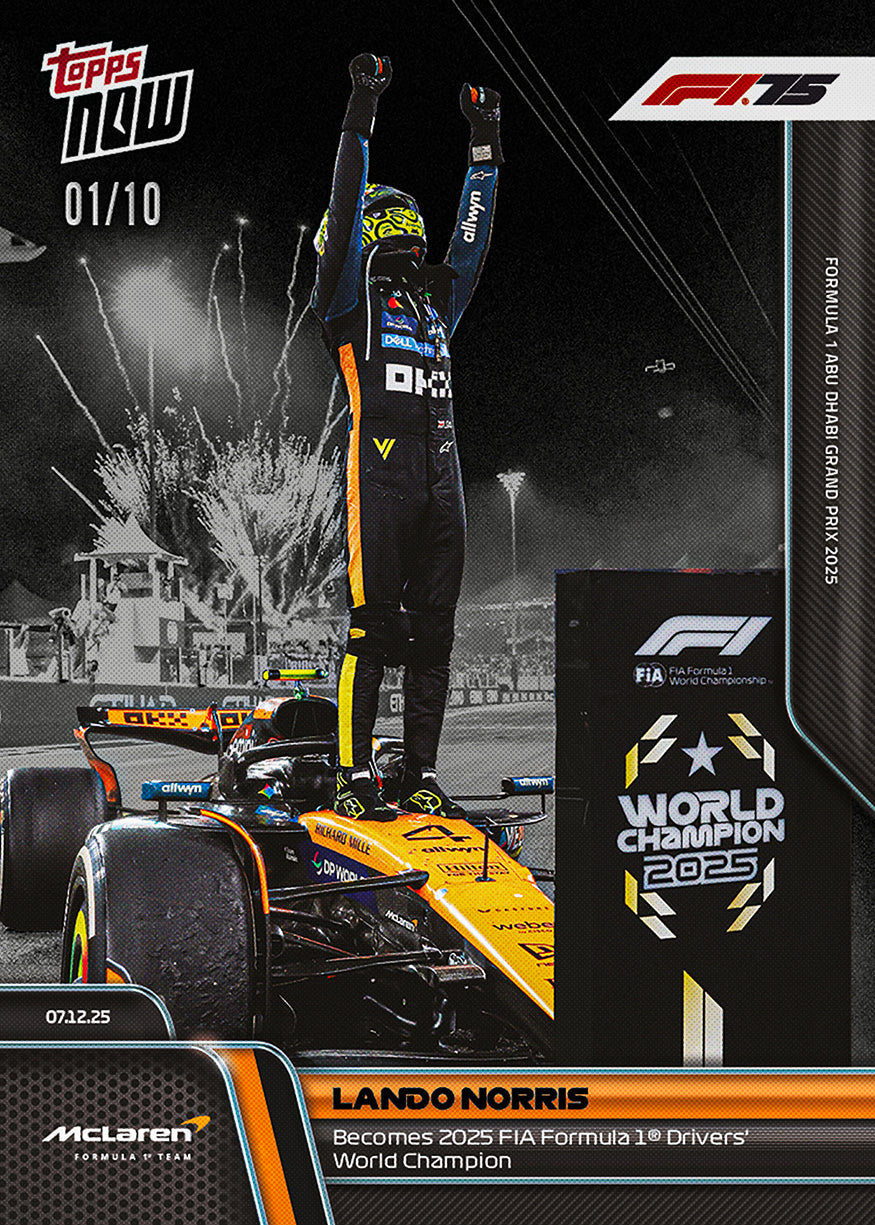 Lando Norris - 2025 Formula 1 Topps NOW - Card 86 - PR: 27624 - Image 6