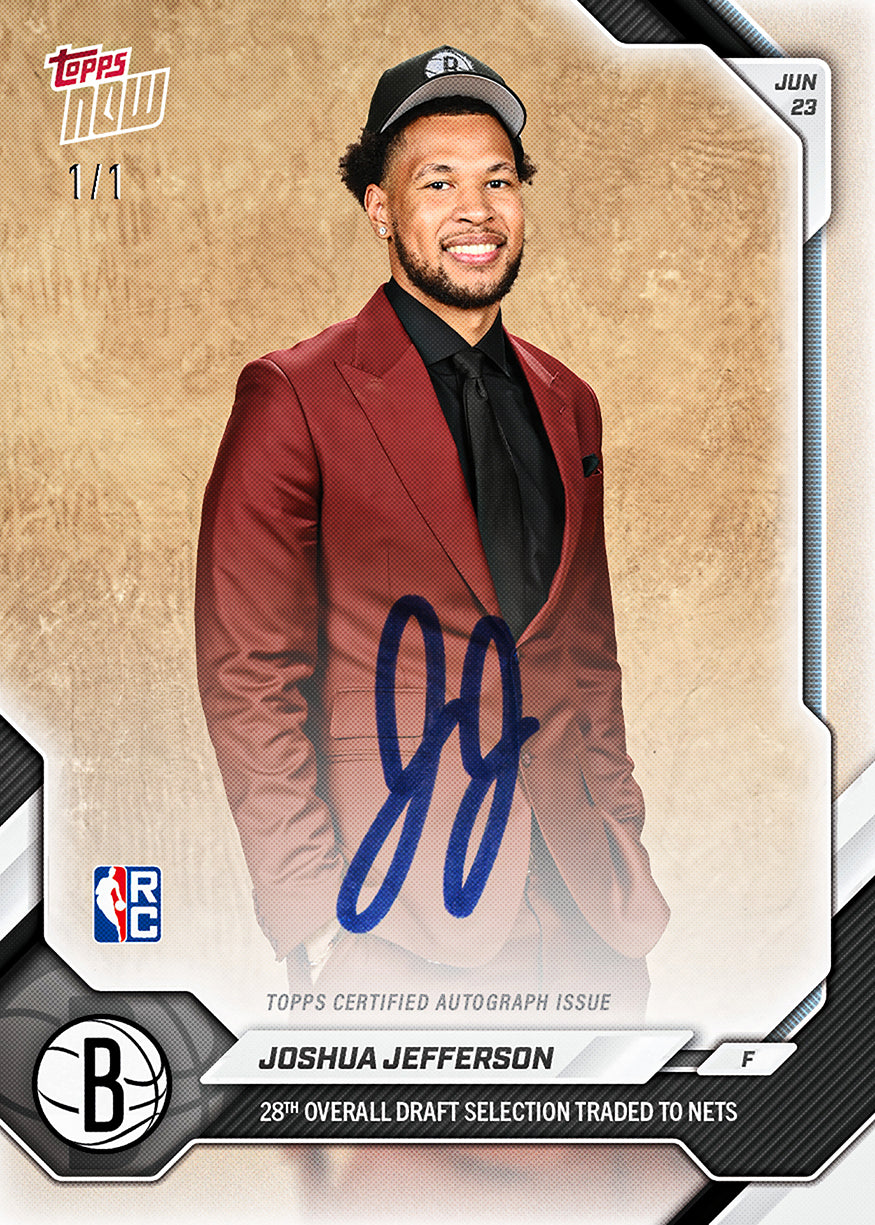Joshua Jefferson - 2026-27 NBA Topps NOW - Card JJE2 - PR: 824 - Image 2