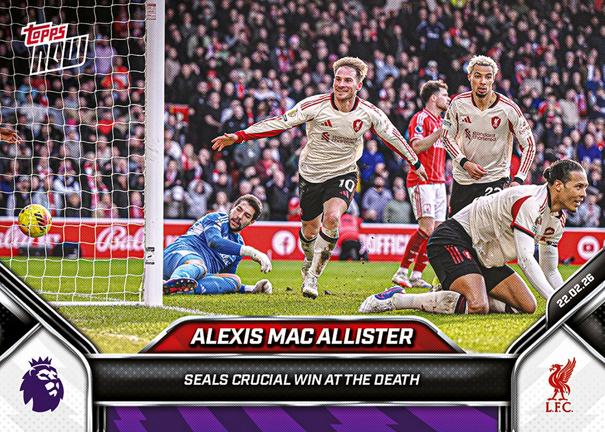 Alexis Mac Allister - 2025-26 Premier League Topps NOW - Card 143 - PR: 685