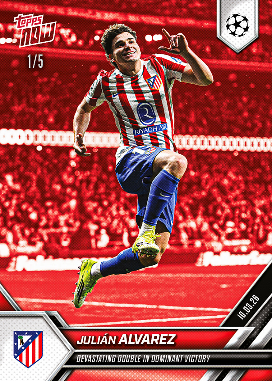 Julián Alvarez - 2025-26 UCL Topps NOW - Card 103 - PR: 696 - Image 3