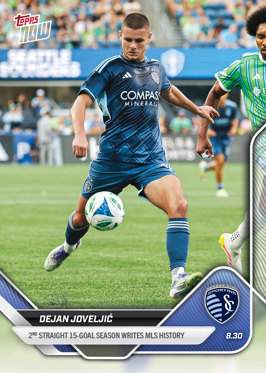 Dejan Joveljić - 2025 MLS Topps NOW - Card 84 - PR: 122