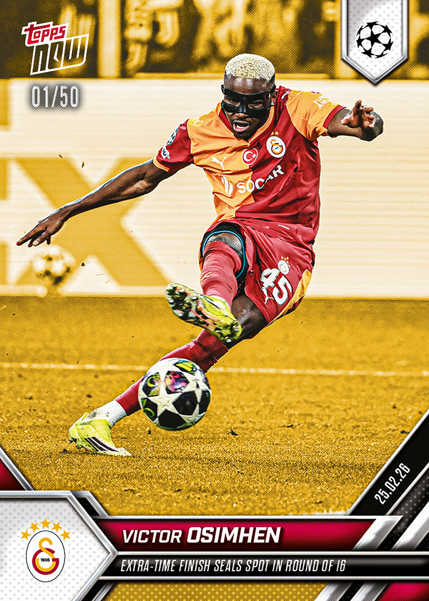 Victor Osimhen - 2025-26 UCL Topps NOW - Card 99 - PR: 1203 - Image 6