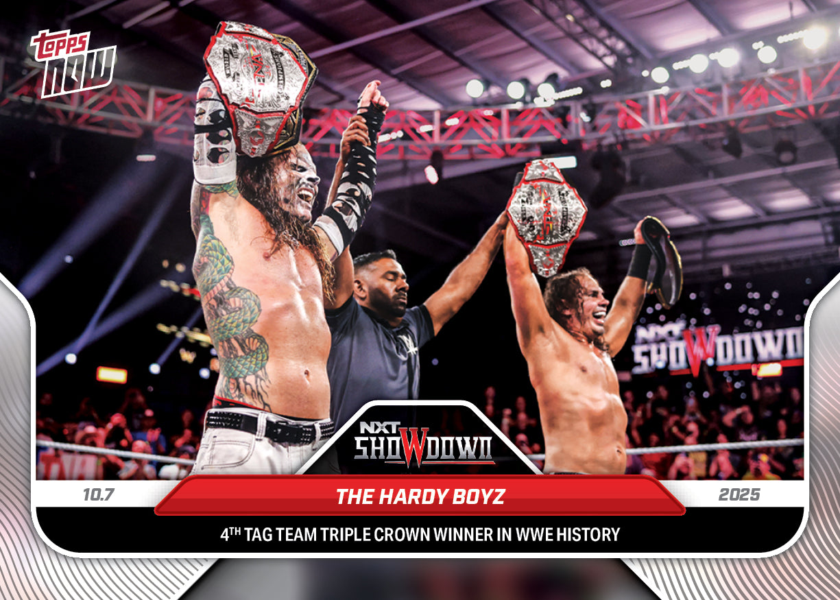 The Hardy Boyz - 2025 WWE Topps NOW - Card 102 - PR: 1242