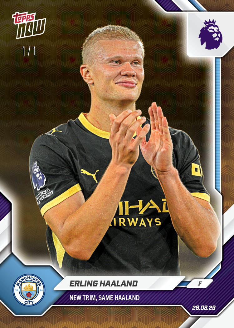 Alternative view of Erling Haaland - 2026-27 Premier League Topps NOW - Card 10