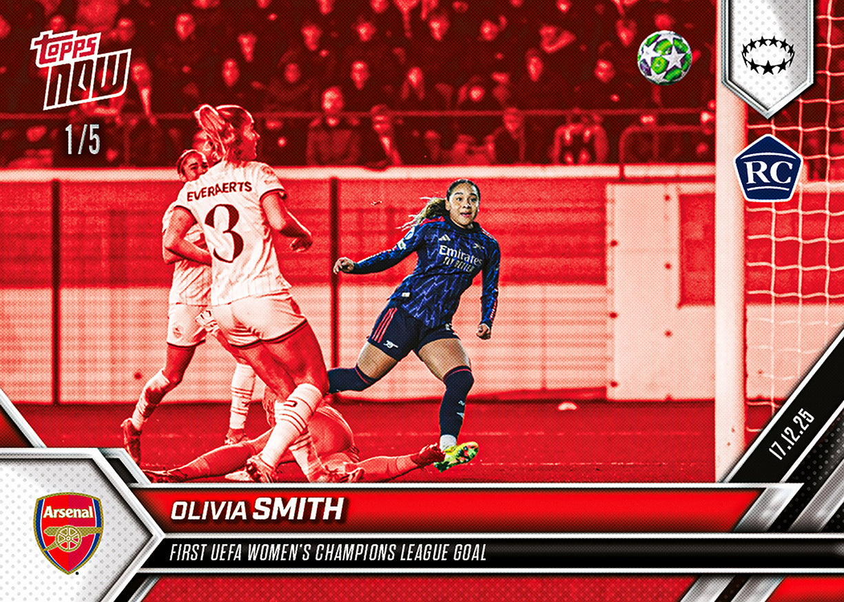 Olivia Smith - 2025-26 UWCL Topps NOW - Card 15 - PR: 844 - Image 3