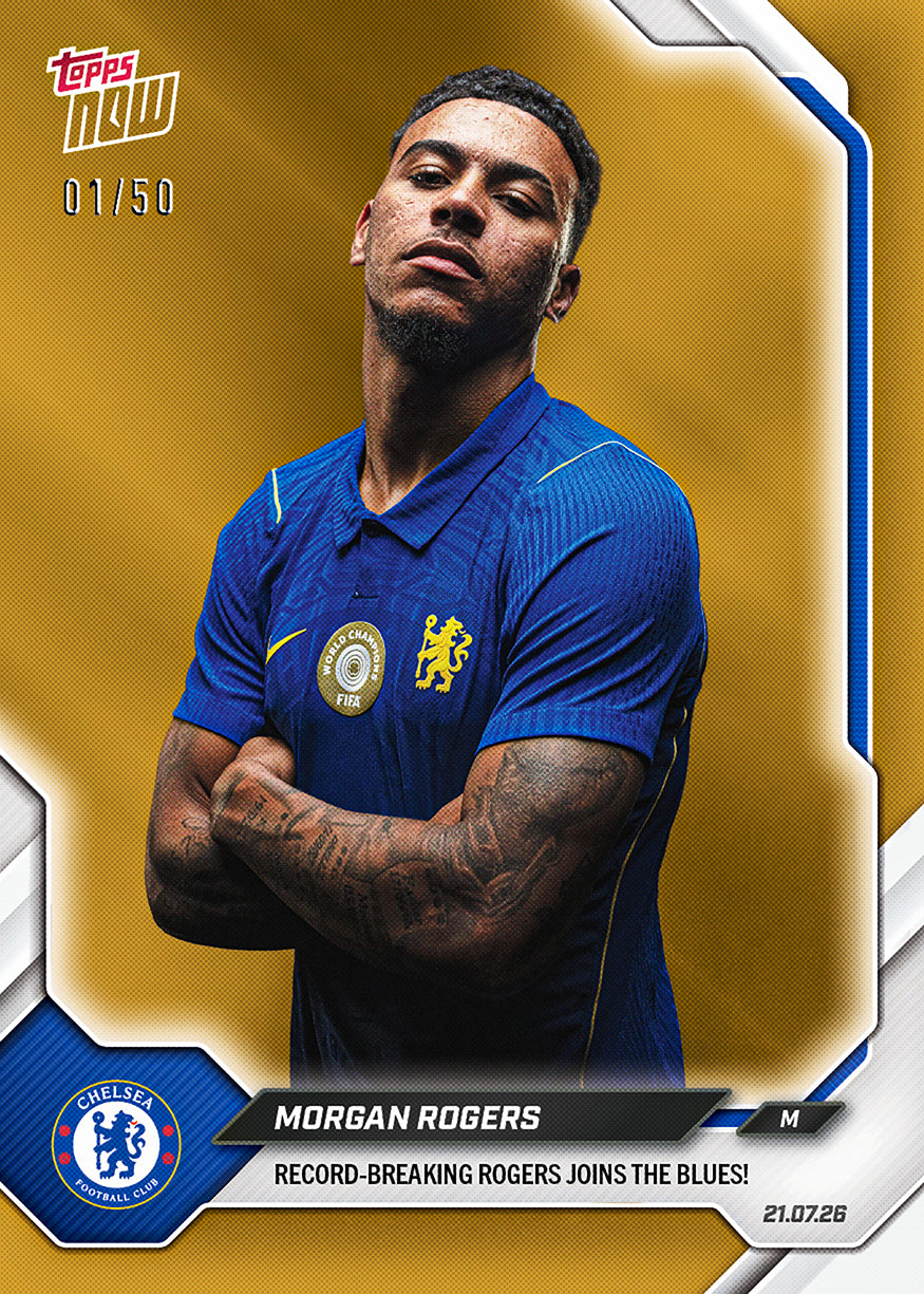 Morgan Rogers - 2026-27 Chelsea FC Topps NOW - Card 1 - PR: 1614 - Image 7