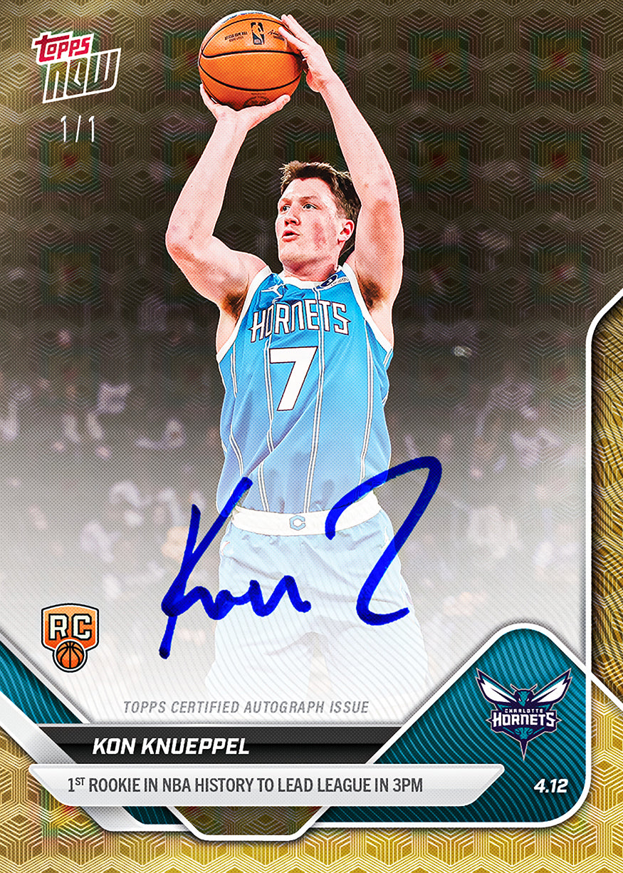 Kon Knueppel - 2025-26 NBA Topps NOW - Card 252 - PR: 24500 - Image 2