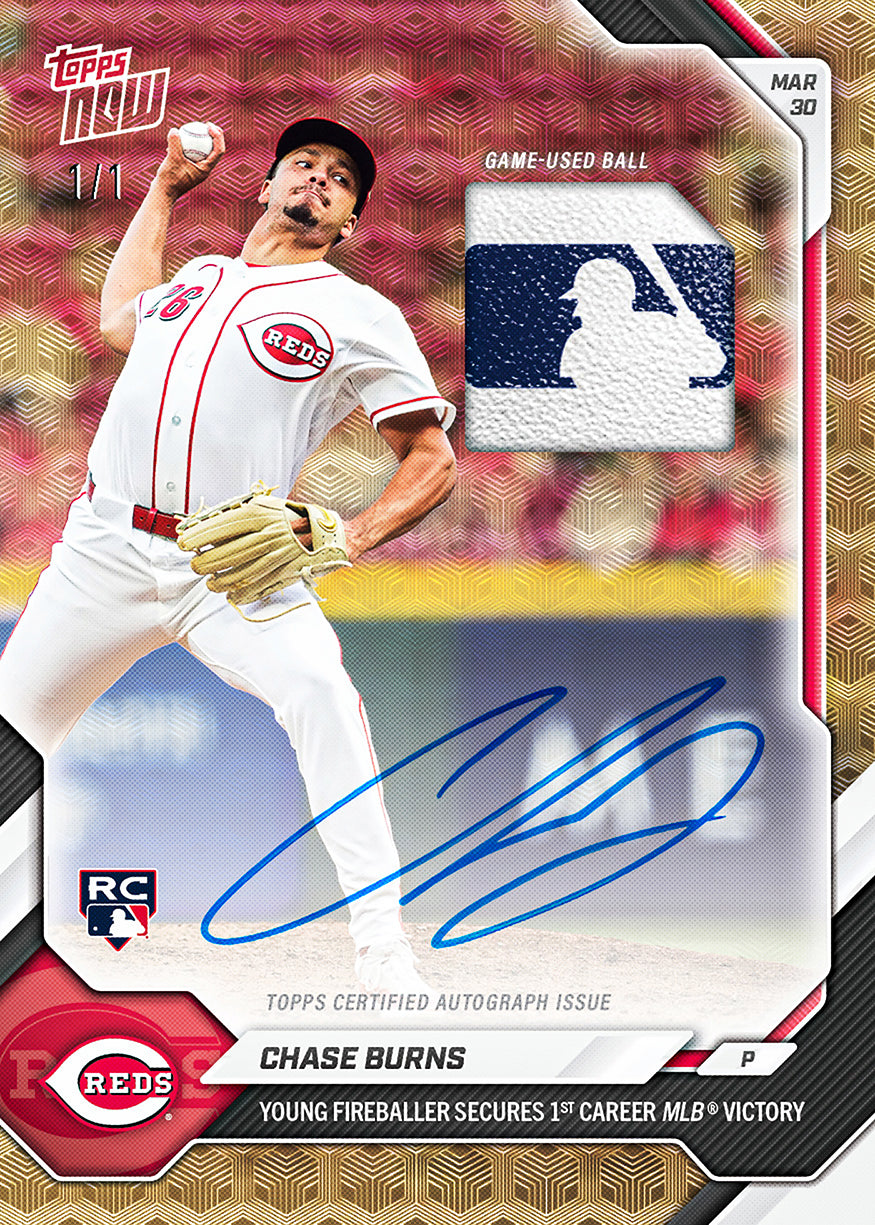Chase Burns - 2026 MLB Topps NOW - Card 29 - PR: 3477 - PR: 236 - Image 2