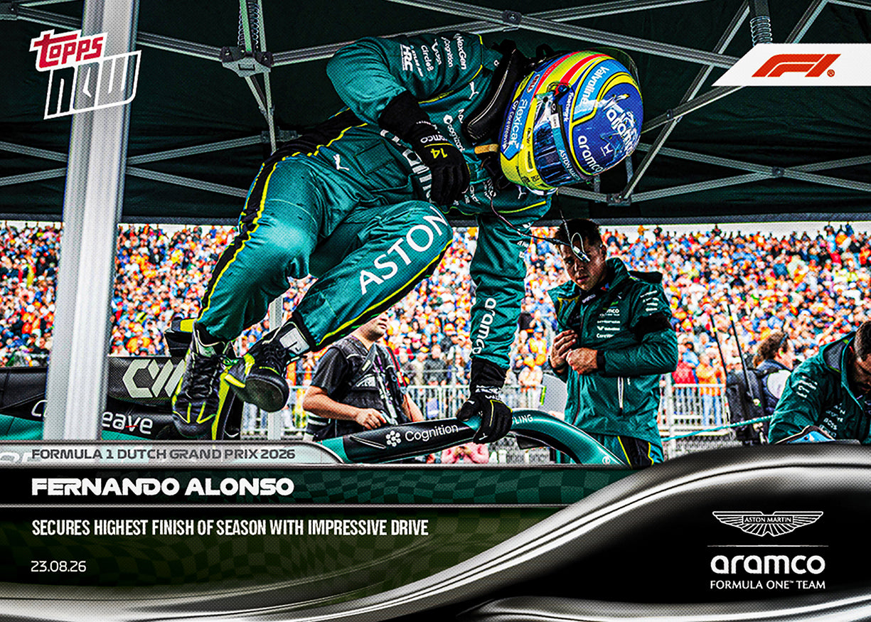 Fernando Alonso - 2026 Formula 1 Topps NOW - Card 54 - PR: 2614