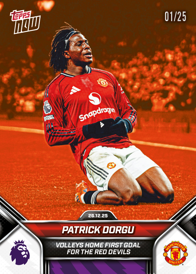 Patrick Dorgu - 2025-26 Premier League Topps NOW - Card 92 - PR: 515 - Image 5