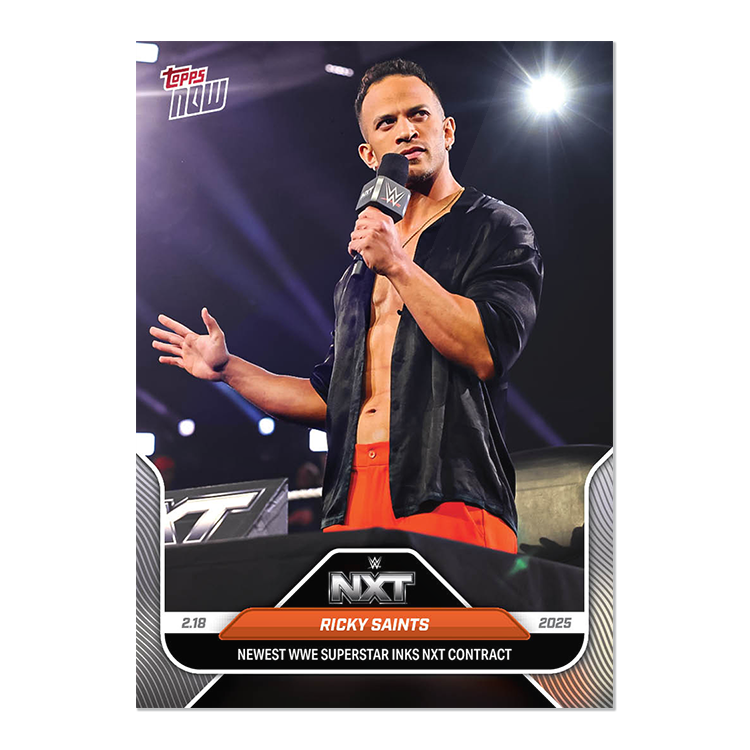 Ricky Saints - 2025 WWE Topps NOW - Card 20 - PR: 849
