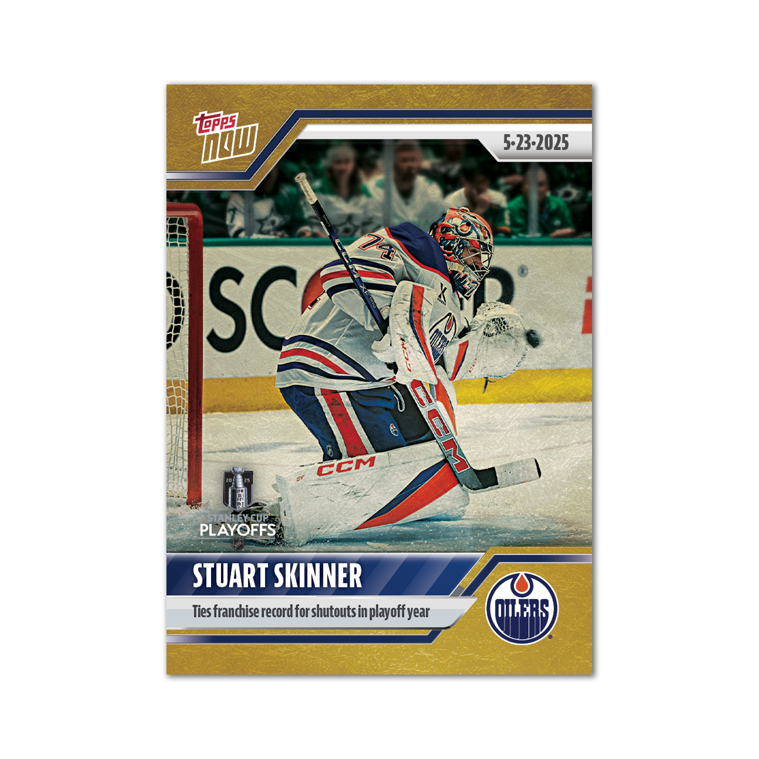 Stuart Skinner - 2024-25 NHL Topps NOW - Sticker # 193 Pack - PR: 160 - Image 2