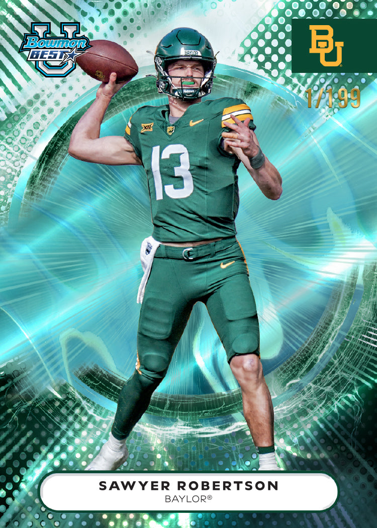 Alternative view of 2025 Bowman University Best Football - Hobby Box