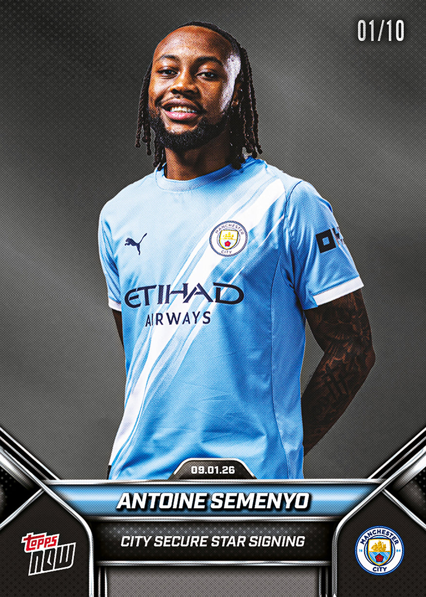 Antoine Semenyo - 2025-26 Manchester City Topps NOW - Card 1 - PR: 1845 - Image 5