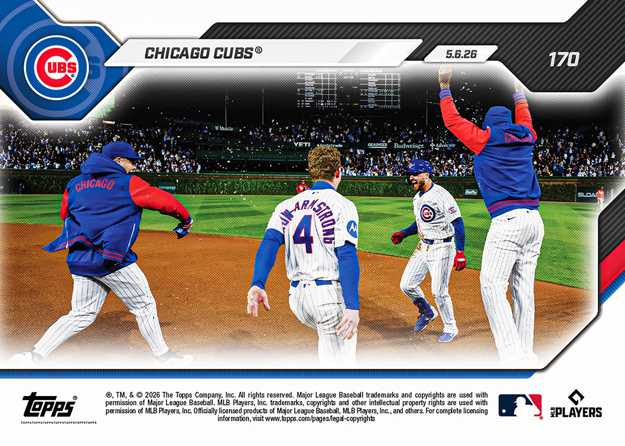 Chicago Cubs - 2026 MLB Topps NOW - Card 170 - PR: 1029 - Image 2