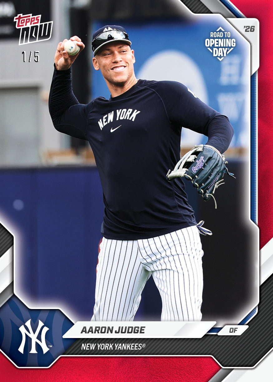 2026 New York Yankees MLB Topps NOW Road To Opening Day 11-Card Team Set - PR: 3657 - Image 2