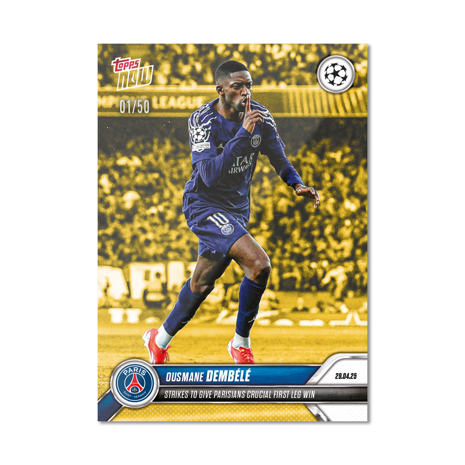 Ousmane Dembélé - 2024-25 UCL Topps NOW - Card 146 - PR: 398 - Image 6