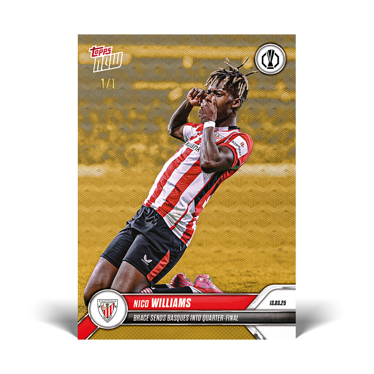 Nico Williams - 2024-25 UEL Topps NOW Card 23 - PR: 480 - Image 3