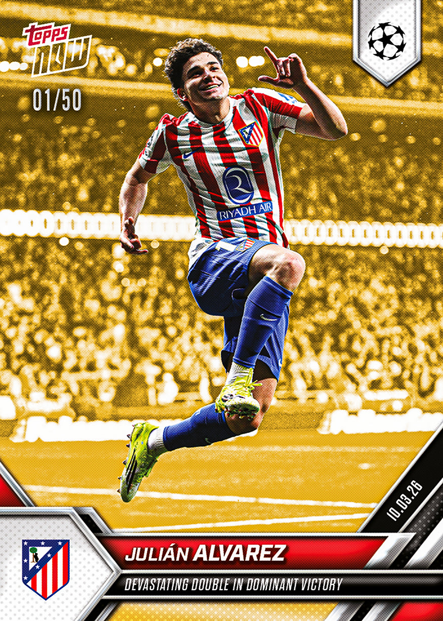 Julián Alvarez - 2025-26 UCL Topps NOW - Card 103 - PR: 696 - Image 6
