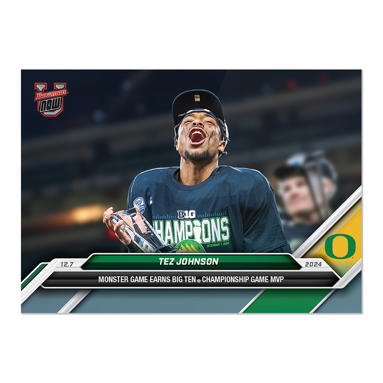 Tez Johnson - 2024 Bowman U NOW Football Card 56 - PR: 343