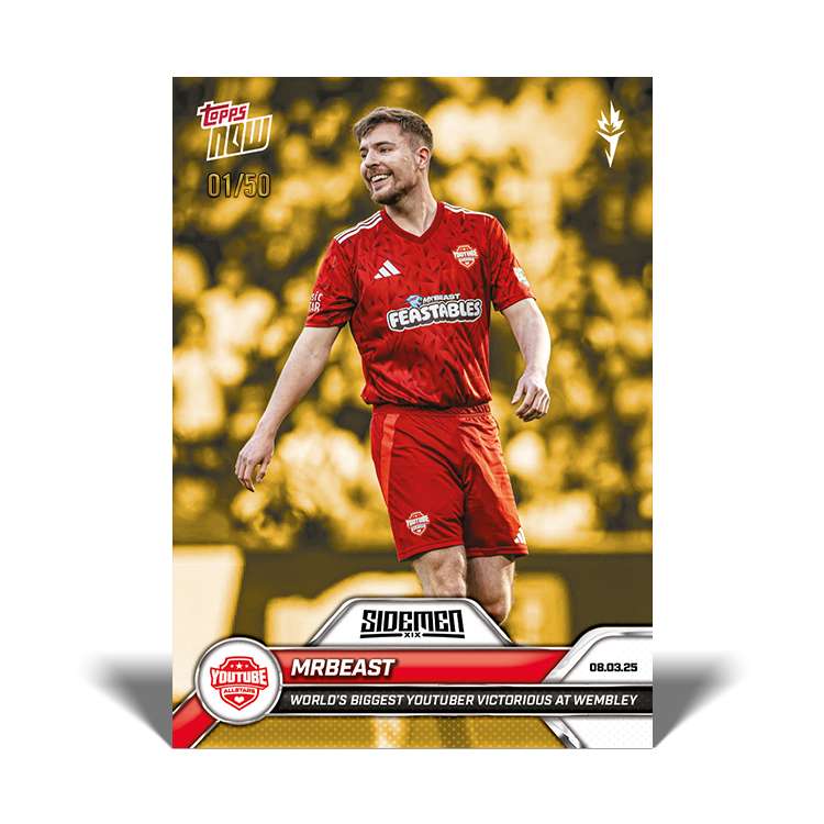 MrBeast - 2025 Sidemen Charity Match Topps NOW Card 7 - PR: 6358 - Image 6