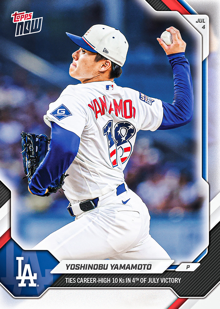 Yoshinobu Yamamoto - 2026 MLB Topps NOW - Card 416 - PR: 5942