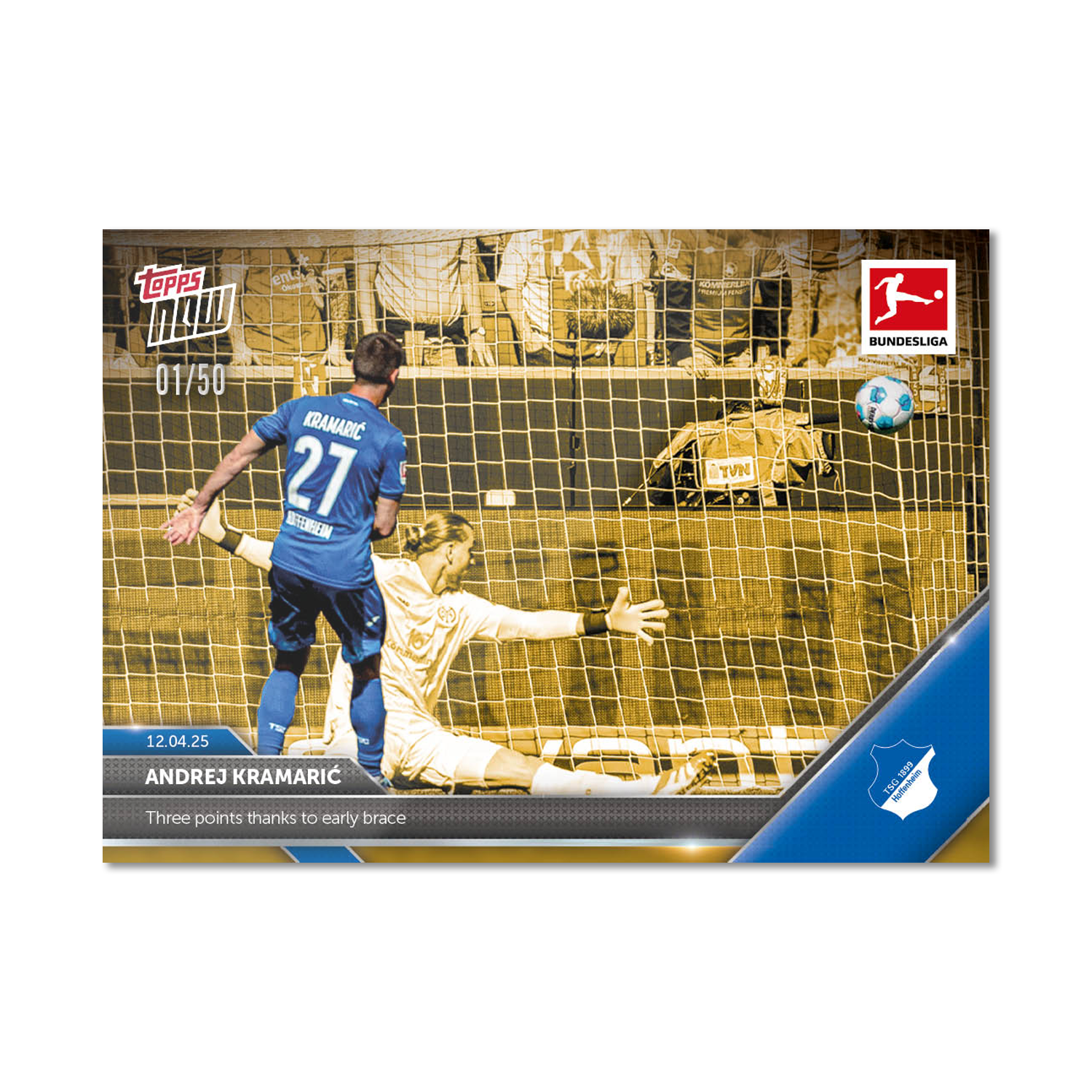 Andrej Kramarić - 2024-25 Bundesliga Topps NOW Card 164 - PR: 25 - Image 7