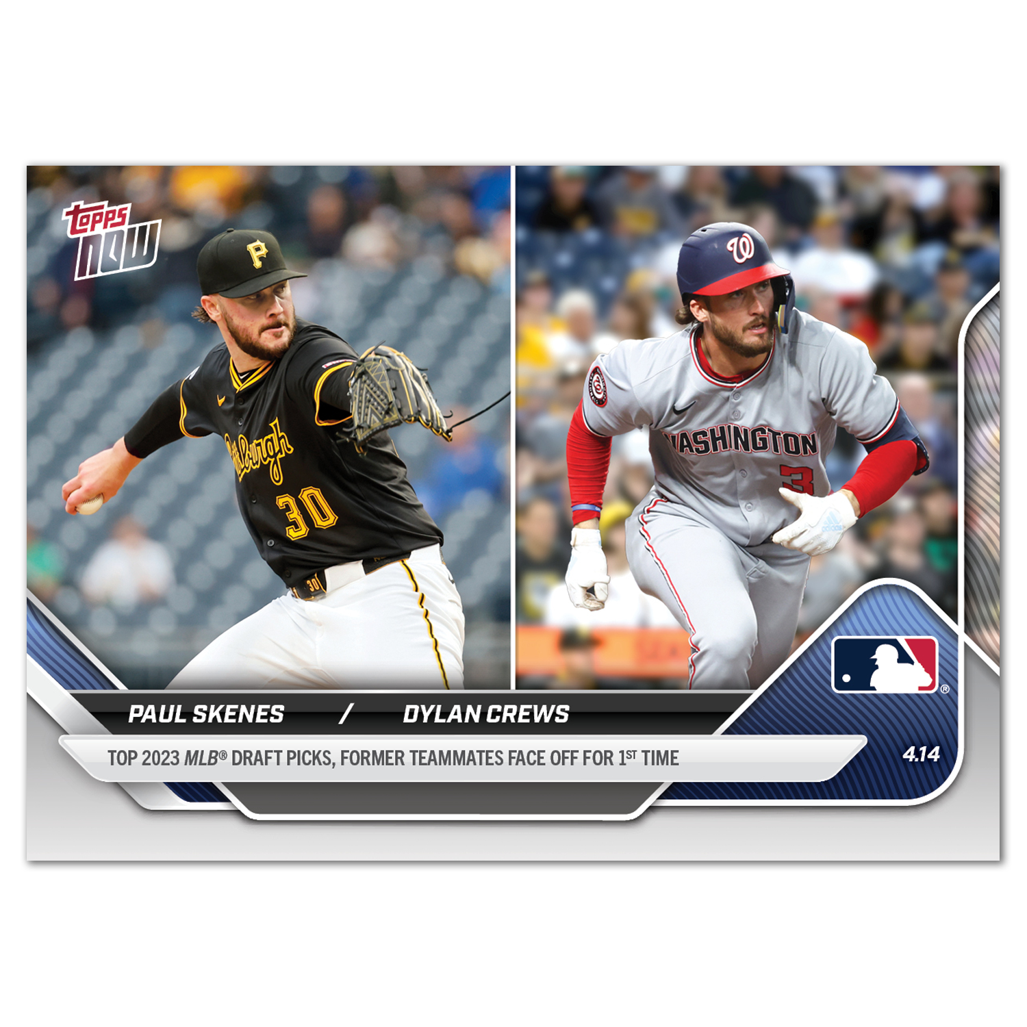 Paul Skenes/Dylan Crews - 2025 MLB Topps NOW - Card 70 - PR: 2794