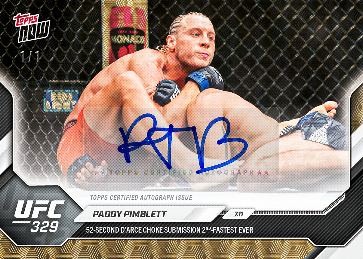 Paddy Pimblett - 2026 UFC Topps NOW - Card 26 - PR: 6425 - Image 2