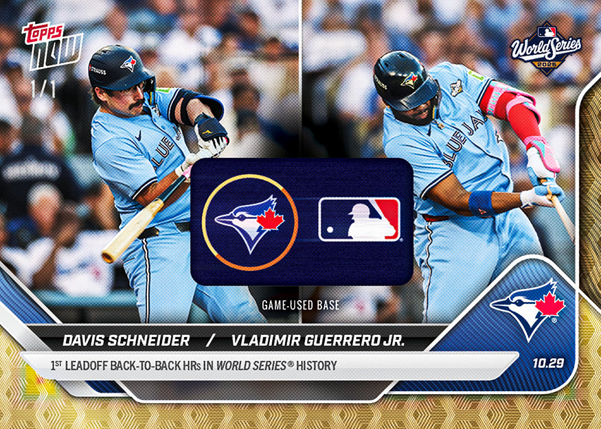 Davis Schneider / Vladimir Guerrero Jr. - 2025 MLB Topps NOW - Card 912 - PR: 4616 - Image 2