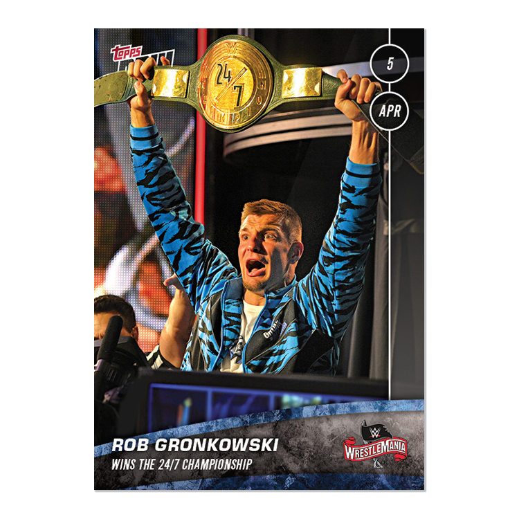 Rob Gronkowski - WWE TOPPS NOW Card 19 - Print Run: 393